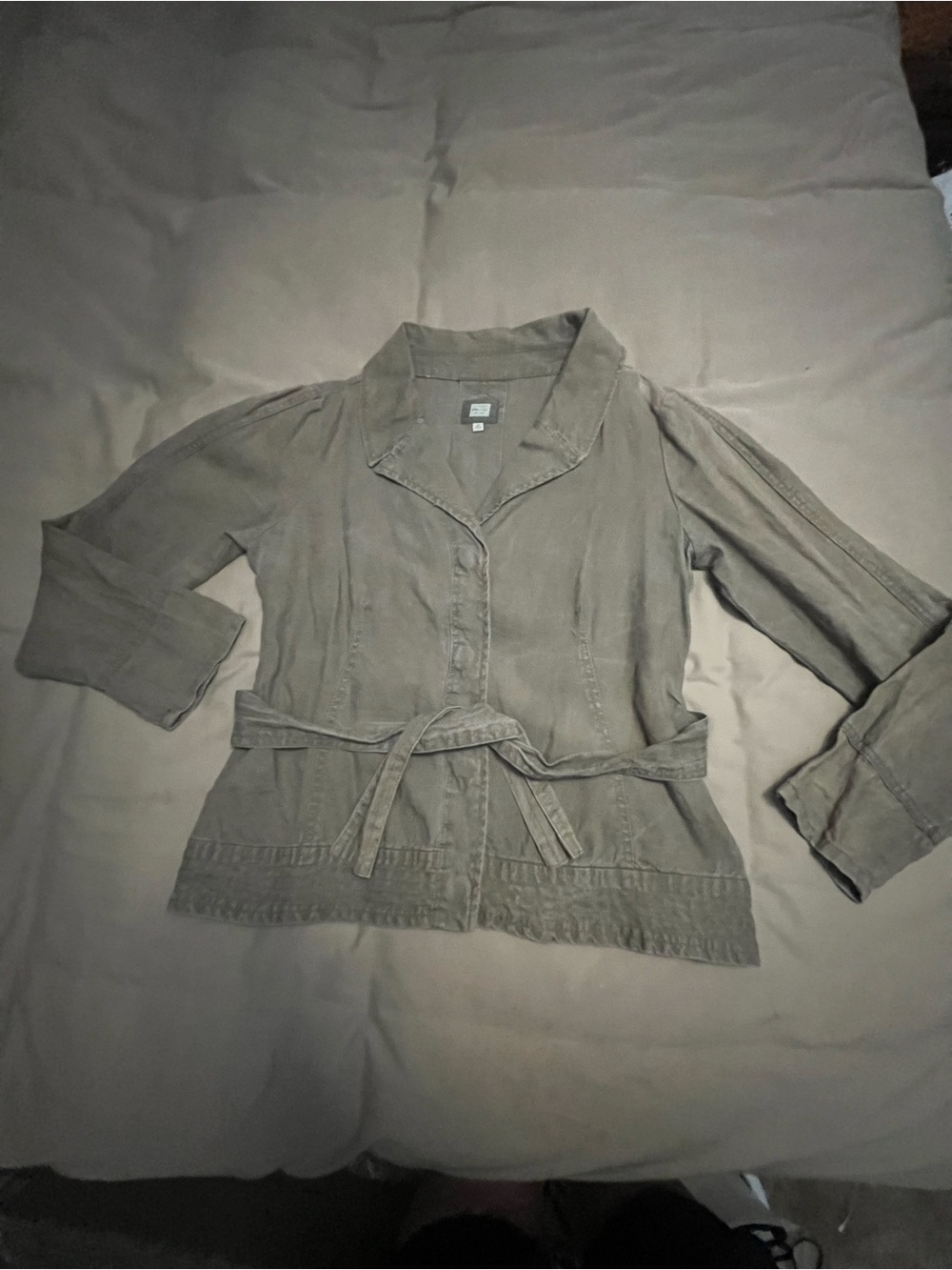 Old Navy Dark Gray Casual Jacket with Patch Label